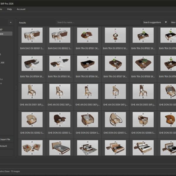 Walnut_Model_SKP_Pro_2026